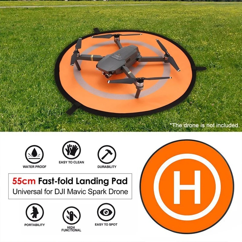 Drone Landing Pad - Faltbare 55cm Universelle Drohnen-Landeplattform Wasserdichte Reflektierende