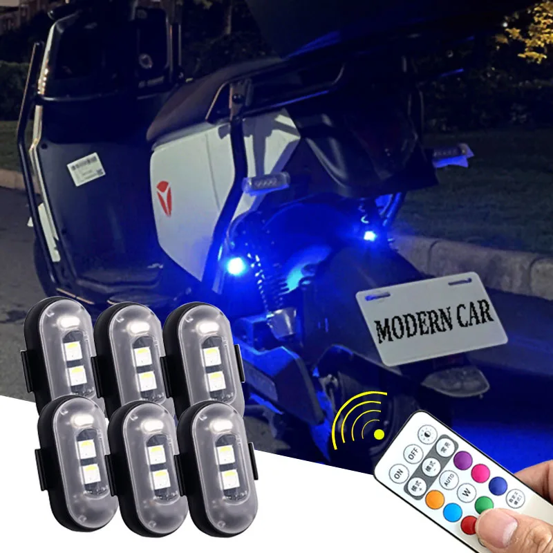 Drone Strobe Light - 2/4/8pcs drahtlose Fernbedienung Blitzlicht LED Warnung