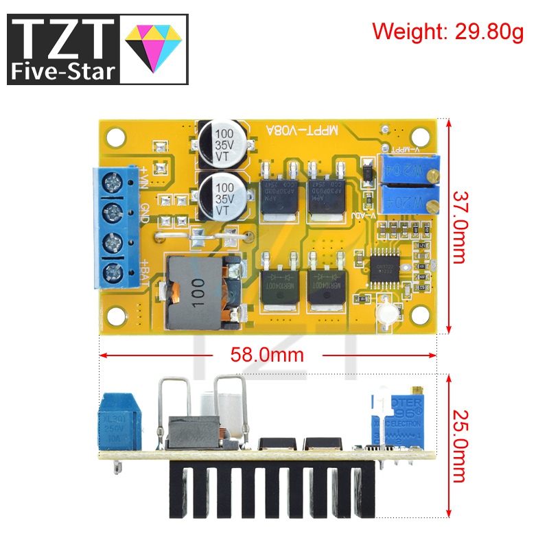 TZT 5A MPPT Solar Panel Regler – Drone Solar Charger Bewertung und Preis